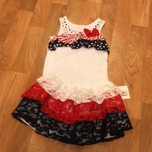 Baby girl 4th of July outfit
